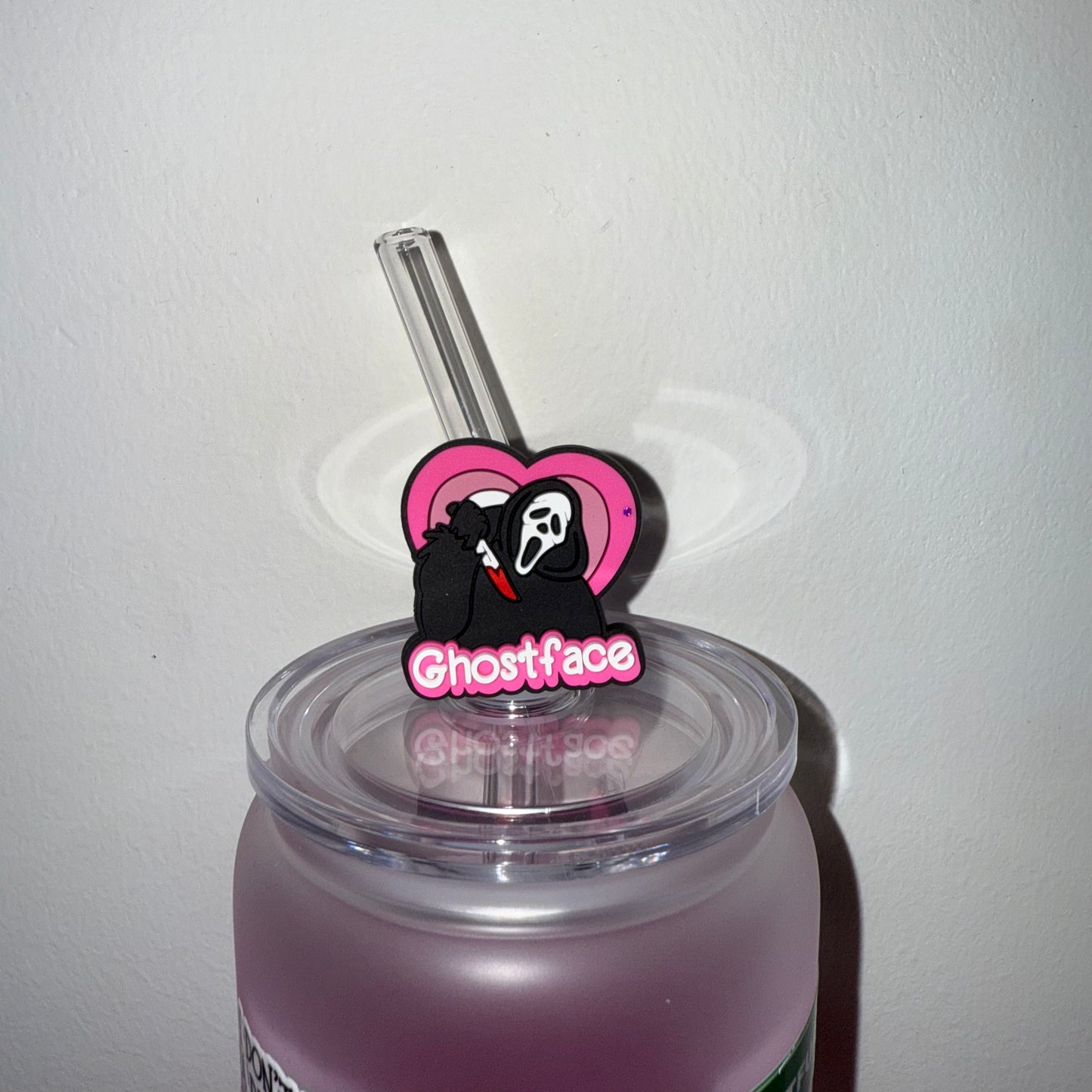 Ghost Face Straw Topper