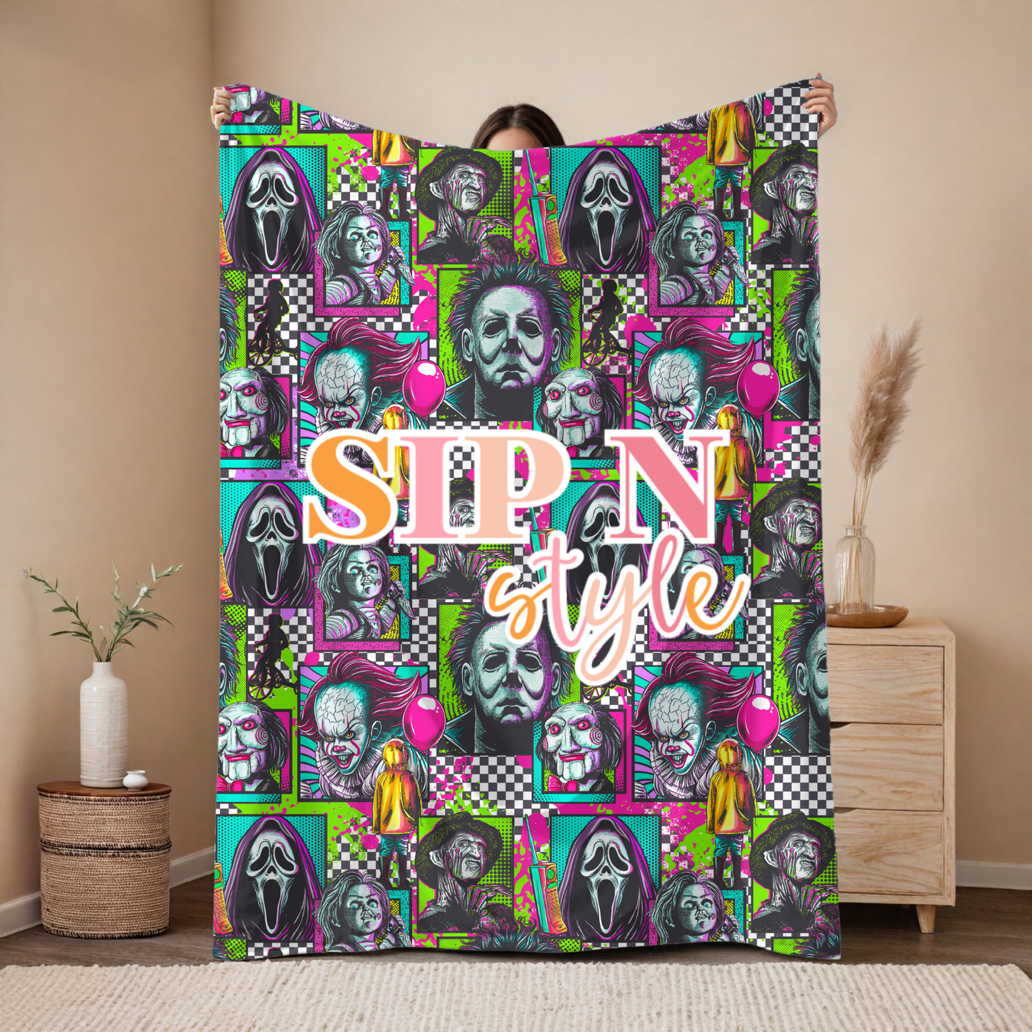 Horror Squad Plush Blanket