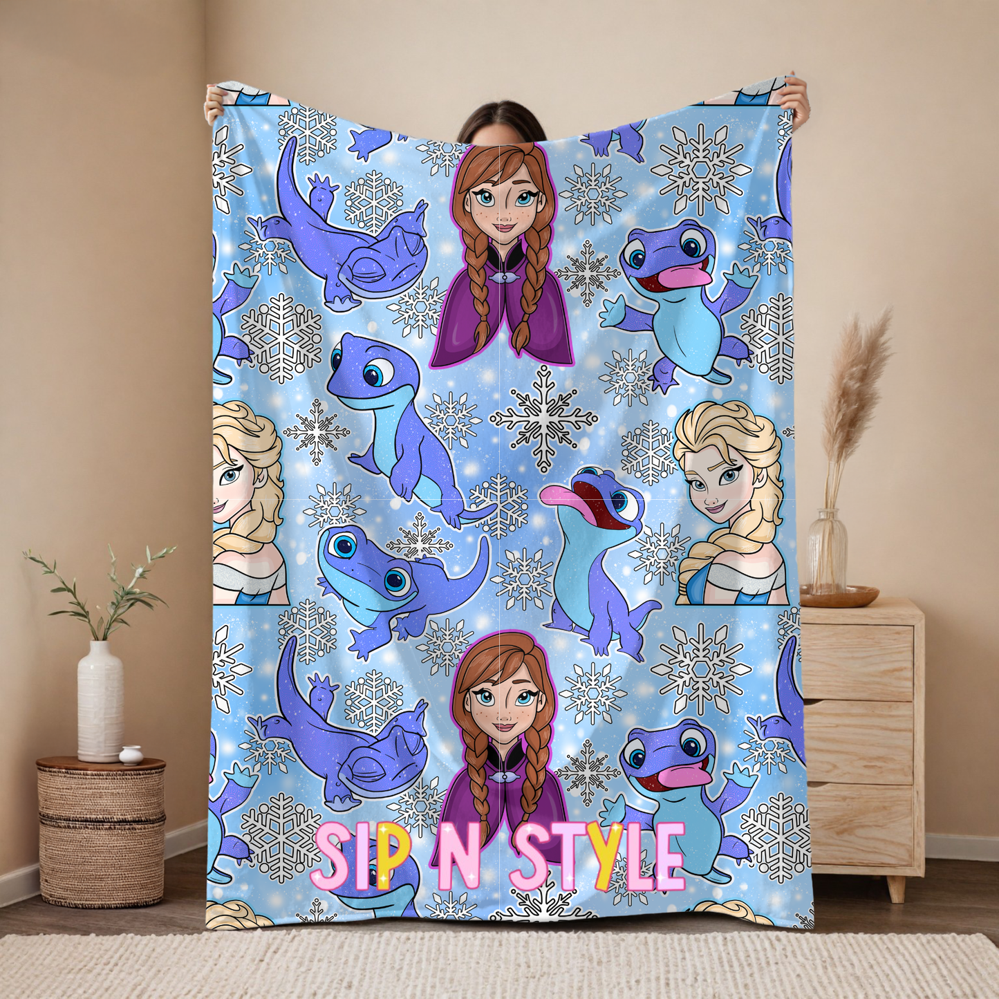 Blue Lizard Blanket - Preorder