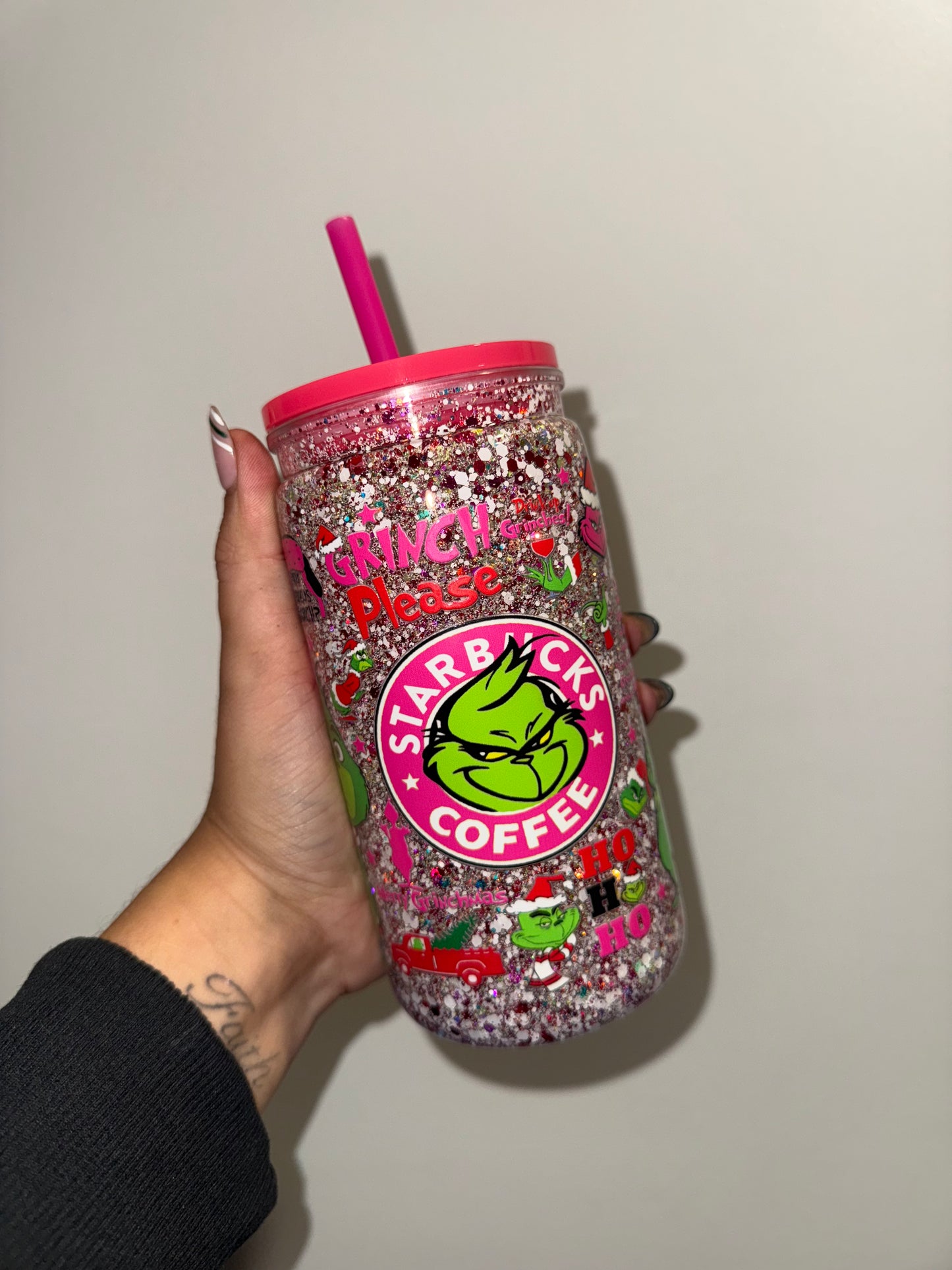 Grinch Starbucks Snowglobe