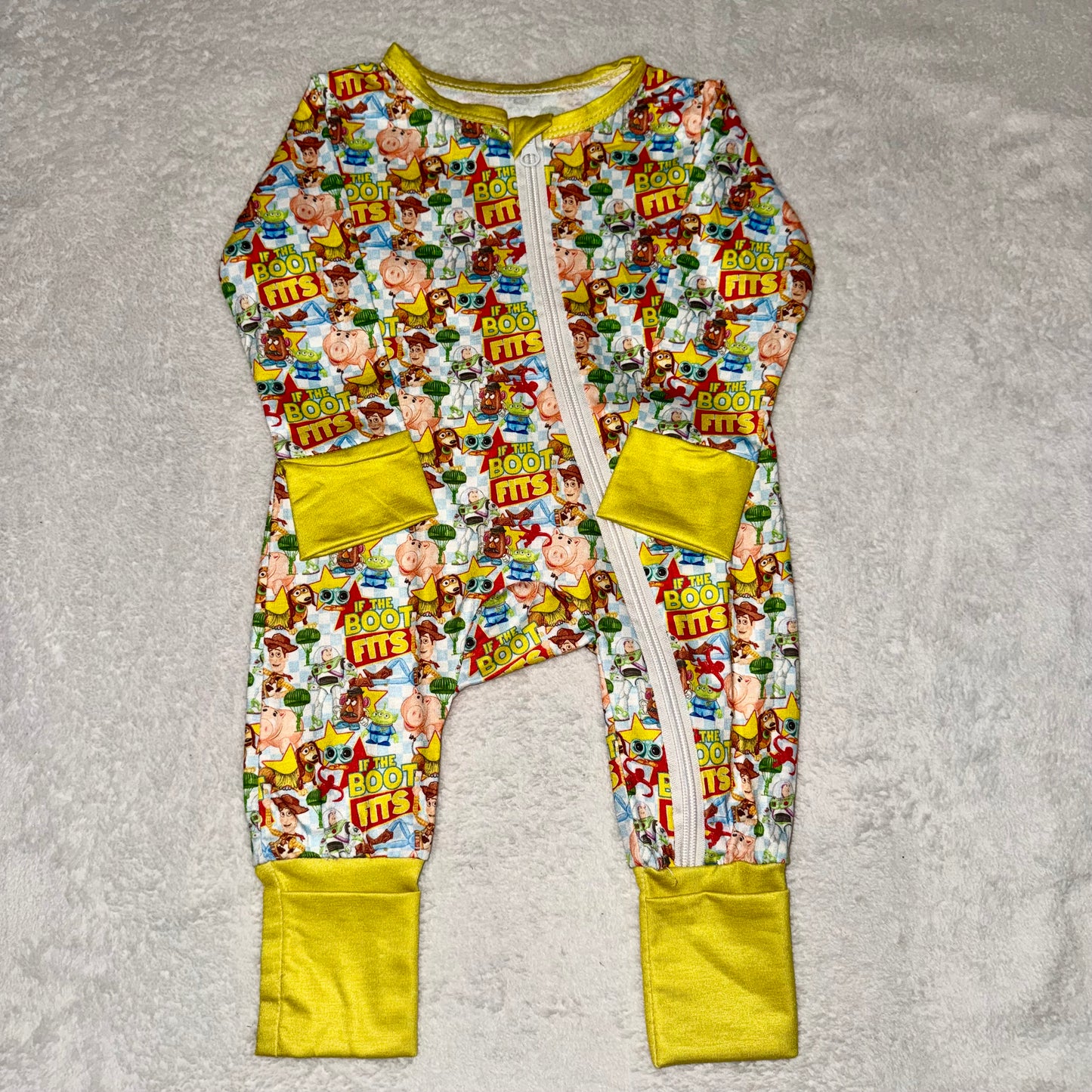 If The Boot Fits Zip Romper