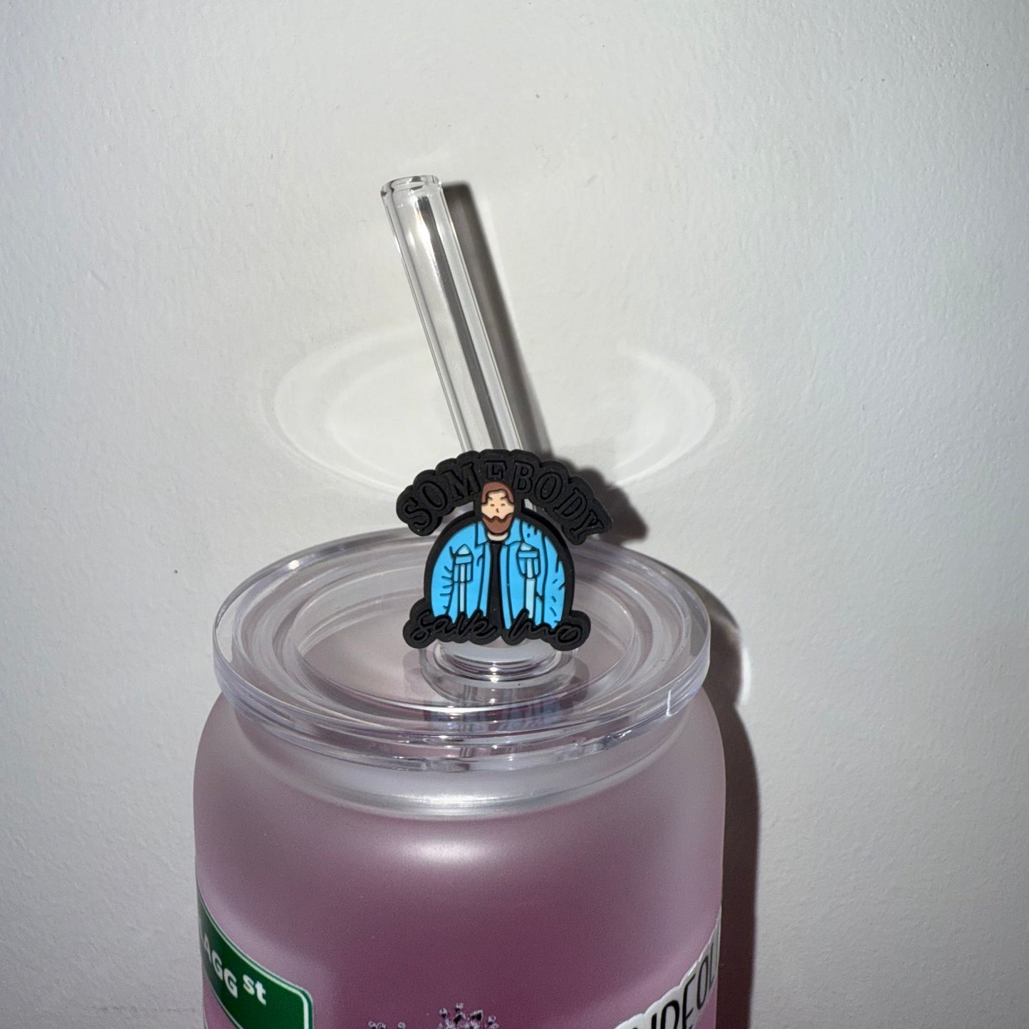 Somebody Save Me Straw Topper