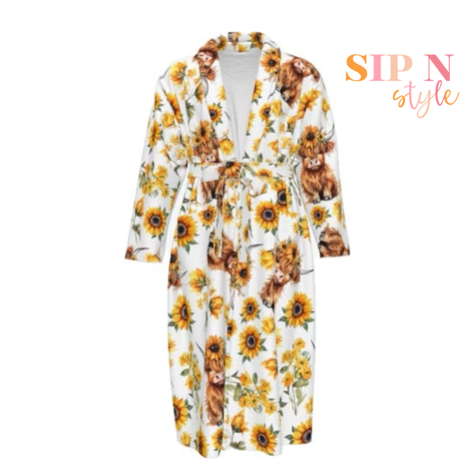 Highland Cow Bath Robe - Preorder