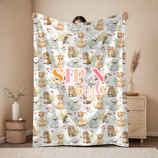Aussie Animals Blanket - Preorder