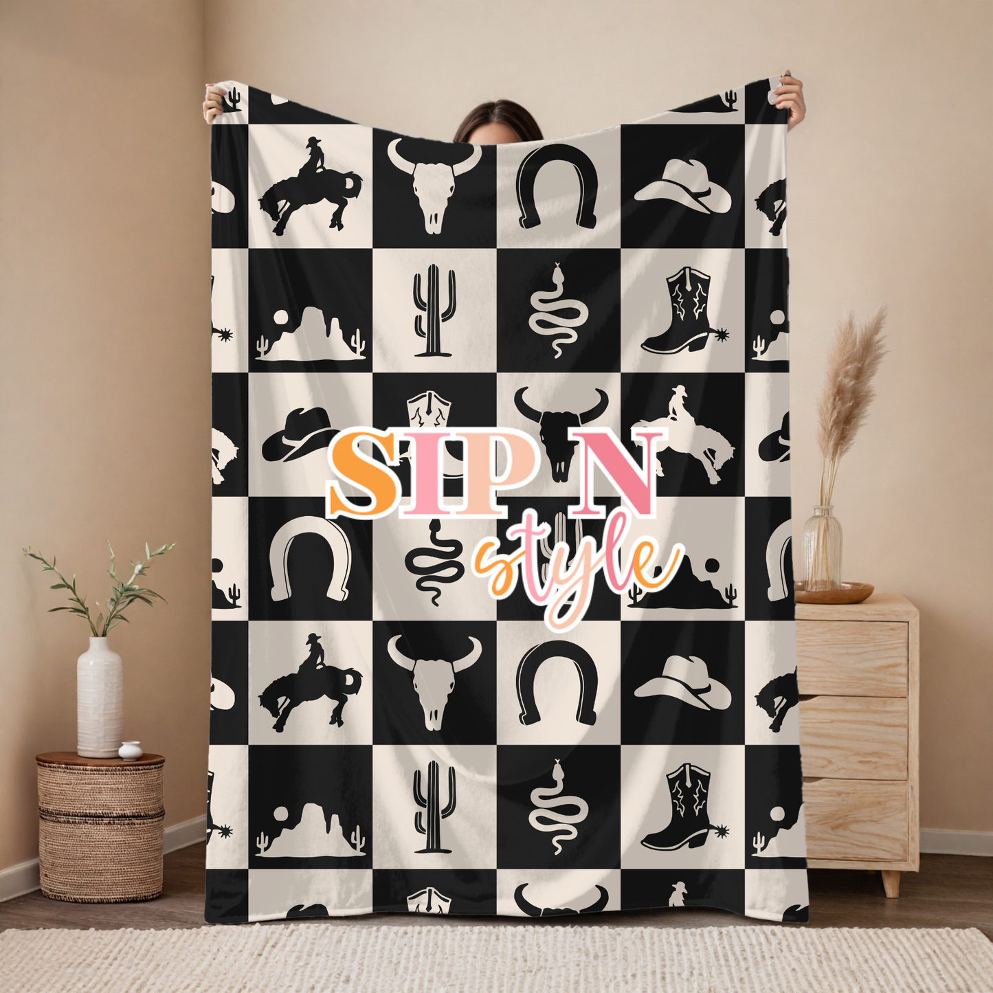 Western Checkers Blanket - Preorder