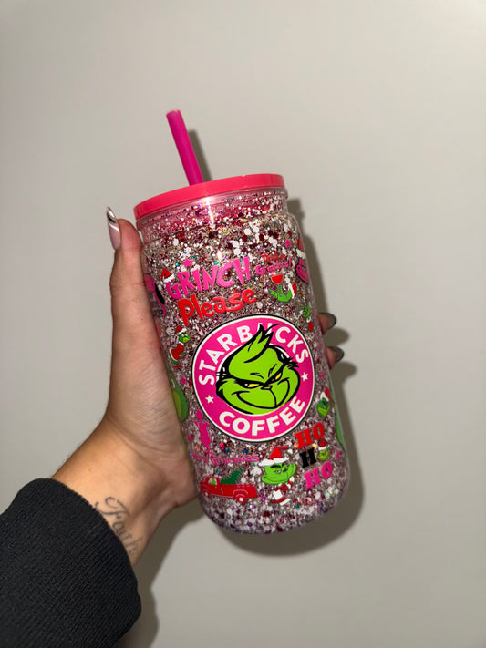 Grinch Starbucks Snowglobe